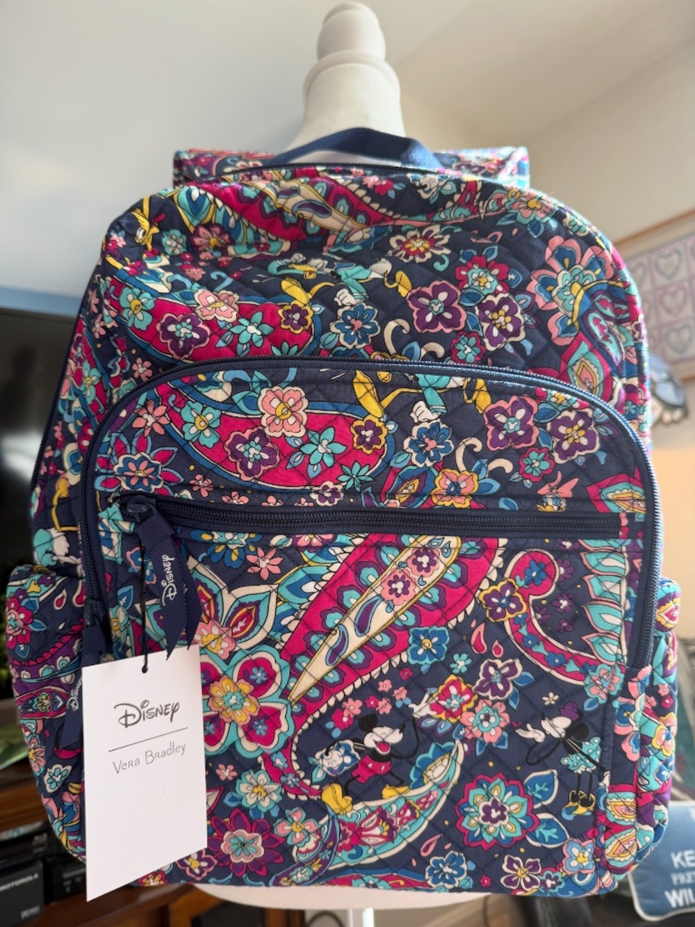 NWT Vera Bradley Campus Backpack Sensational Six Paisley